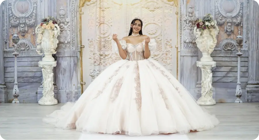 Vestidos de quinceañera champagne