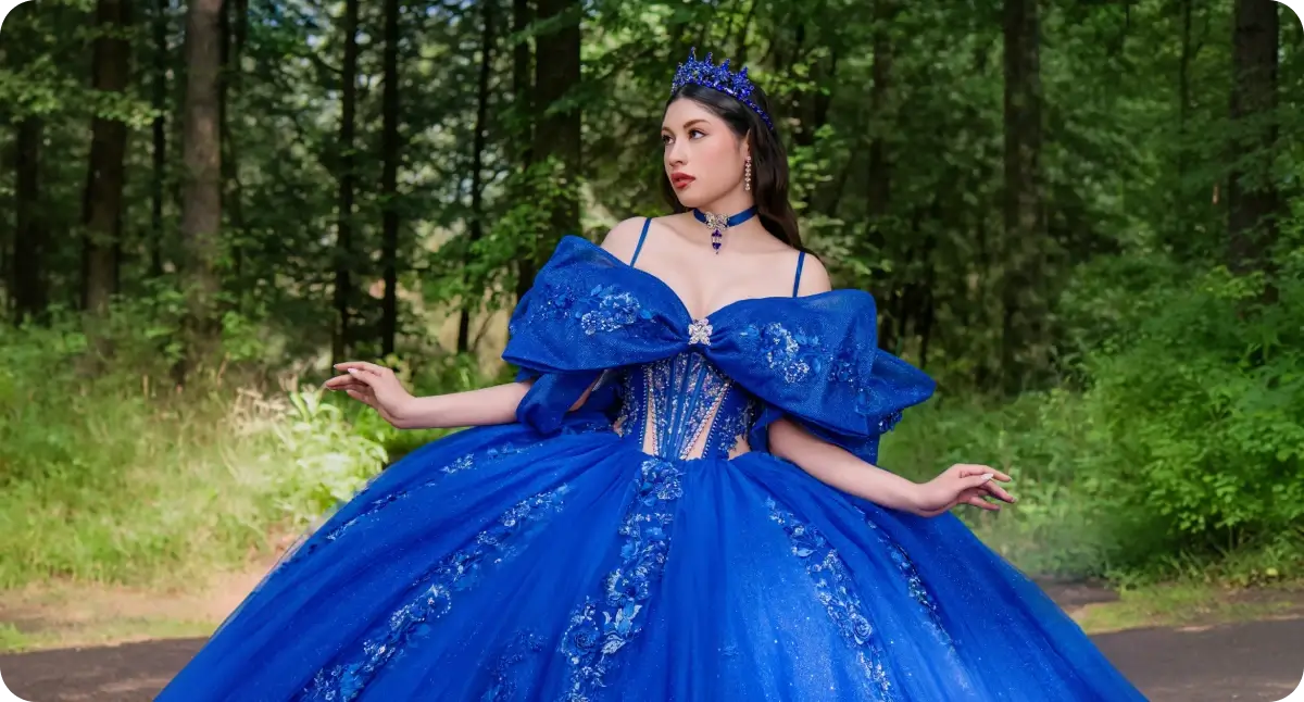 Vestidos de quinceañera azules